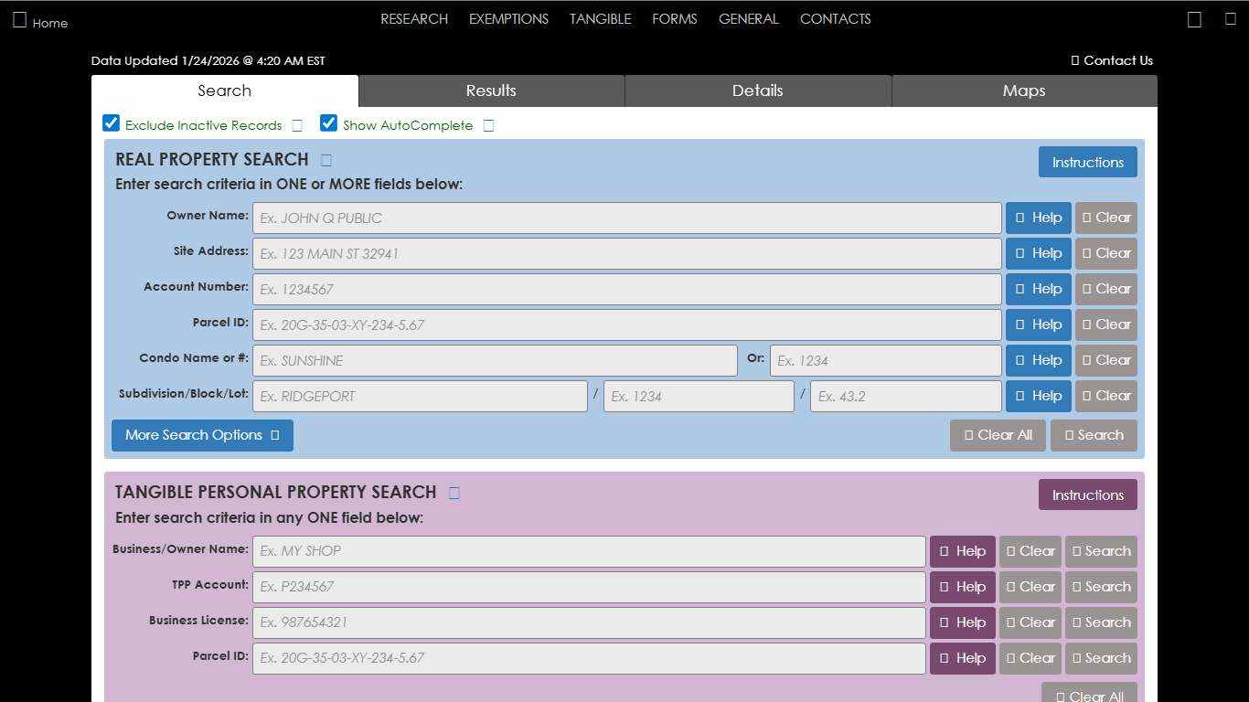 BCPAO - Property Search